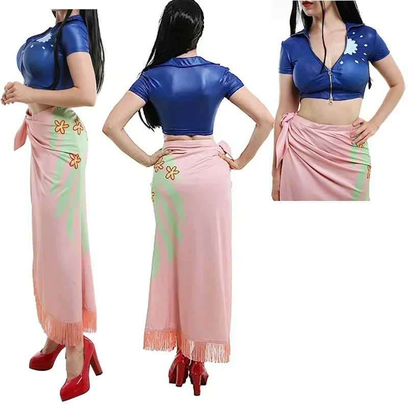 Anime Cosplay Nico Robin - Nico Robin Cosplay-Kostüm, Kleid, Outfits, Anime-Cosplay-Kostüm,