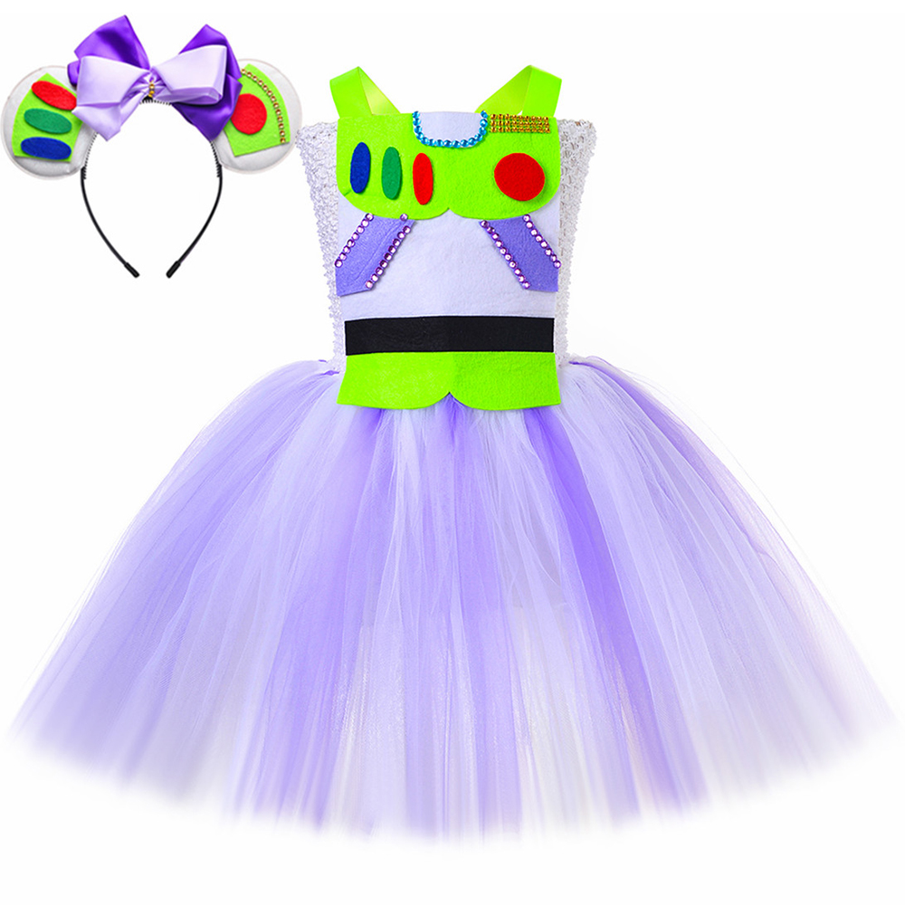 Anime Cosplay Toddler - Mädchen Buzz Lightyear Kostüm Kleinkind Kinder