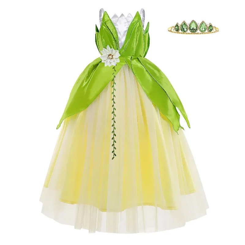Anime Cosplay Toddler - Premium-Outfit Anime Karneval Tiana Up Kleid