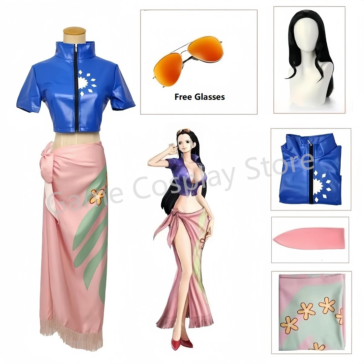 Anime Cosplay Nico Robin - Nico Robin Cosplay Kostüm Kleid Outfits