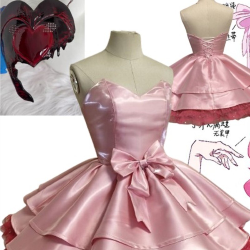 Anime Cosplay Bunny - Mizi Zombiestage Cosplay Maske Perücke Rosa