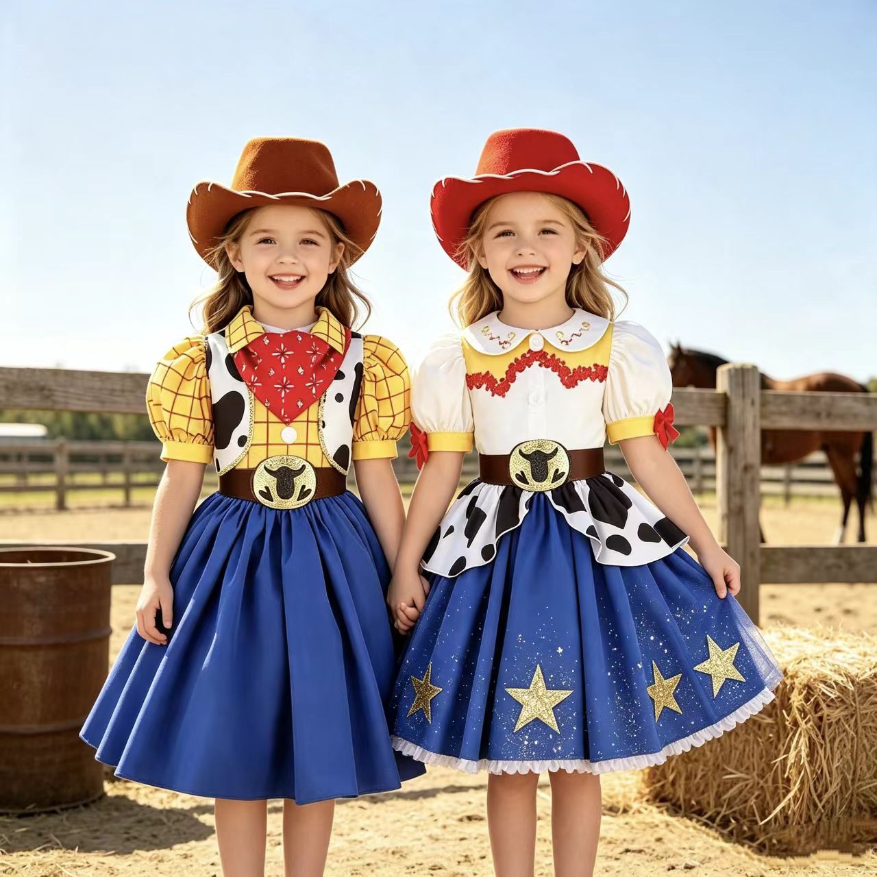 Anime Cosplay Toddler - 2026 Neues Mädchen-Kuhfell-Kleid Kinder-Halloween-Kostüm Kleinkind Geburtstag
