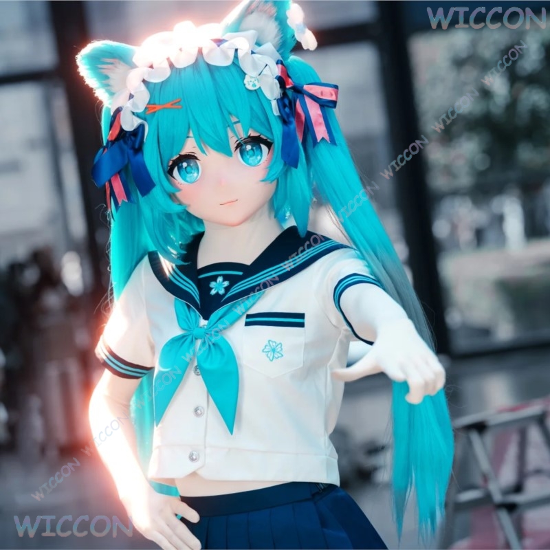 Anime Cosplay Diy - Kigurumi Weibliche Gesichtsmaske Anime Spiel Cosplay