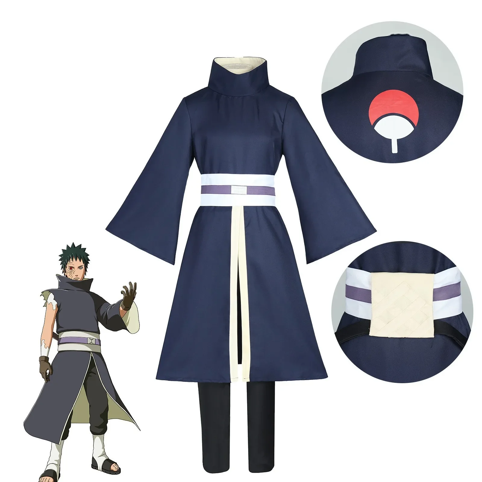 Anime Cosplay Obito - Halloween-Uniform Anime Uchiha Obito Cosplay-Kostüm Mantel