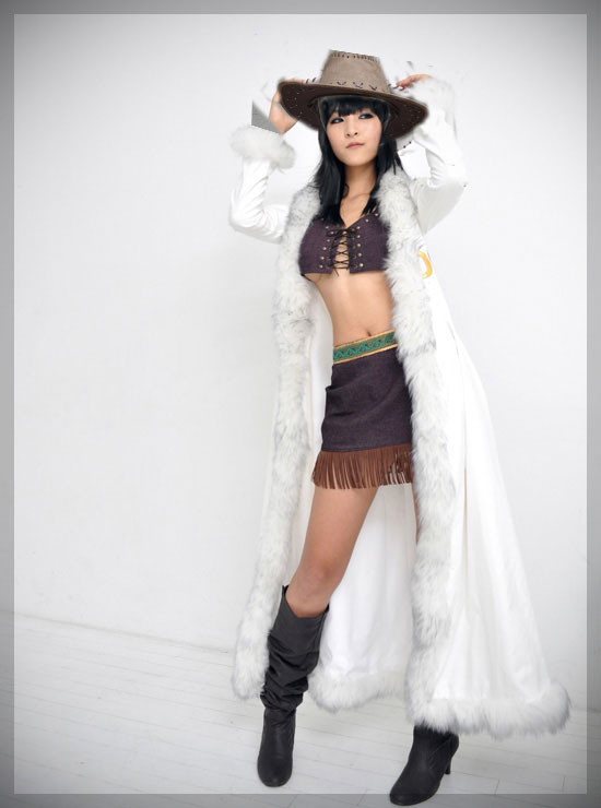 Nico Robin Cosplay-Kostüm mit  – Anime Cosplay Nico Robin Bewertung und Preis