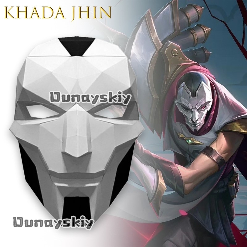 AKhada Jhin Oni Maske DIY Papi – Anime Cosplay Diy Bewertung und Preis