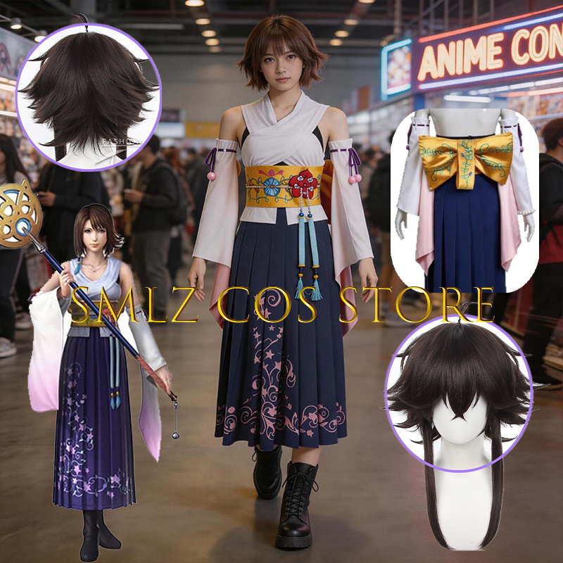 Smlz FFX Yuna Cosplay Anime FF – Anime Cosplay Wigs Bewertung und Preis