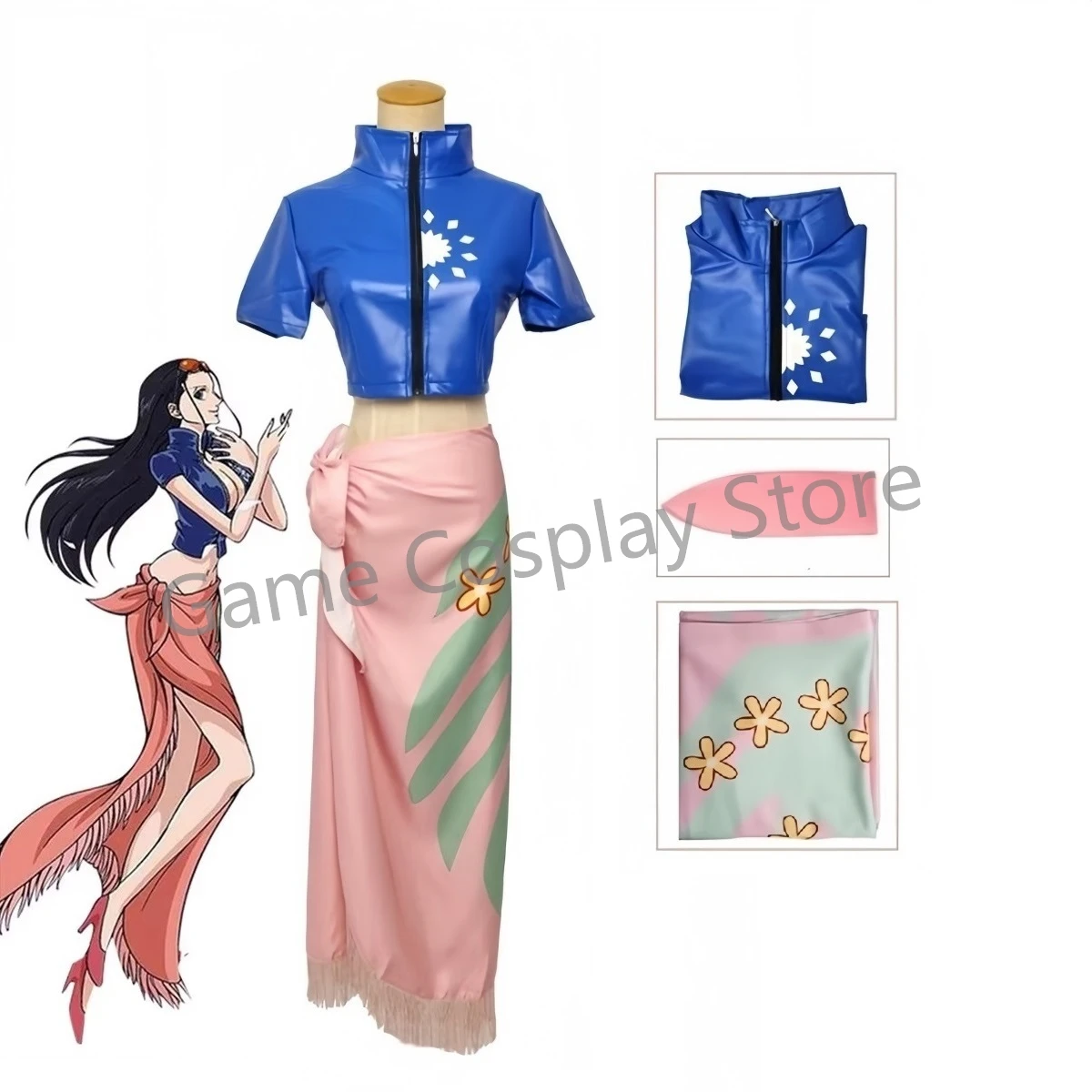 Nico Robin Cosplay Kostüm Klei – Anime Cosplay Nico Robin Bewertung und Preis