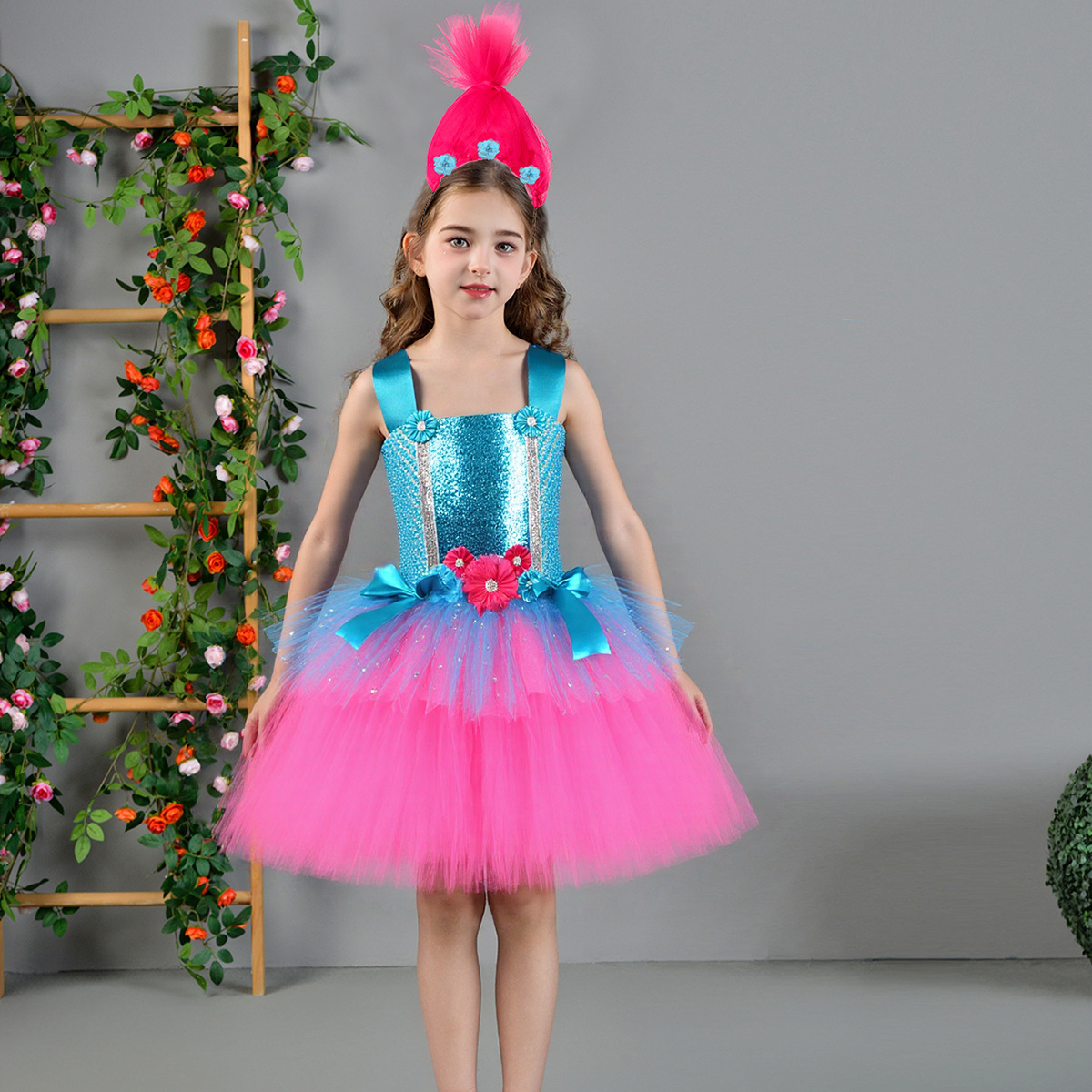 Trolle Tutu Kleid für Mädchen  – Anime Cosplay Toddler Bewertung und Preis