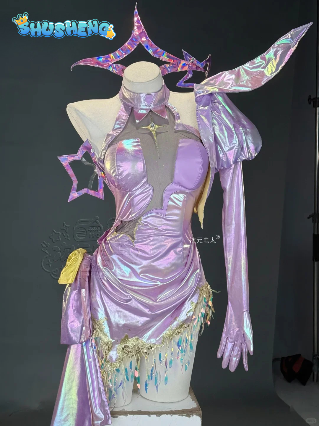 Anis Lila Funkelndes Kleid Spi – Anime Cosplay Jumpsuit Bewertung und Preis