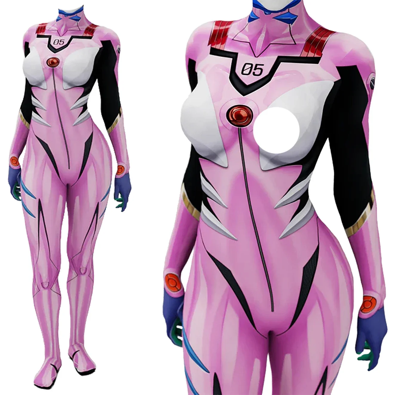 Anime EVA 05 Makinami Cosplay  – Anime Cosplay Jumpsuit Bewertung und Preis