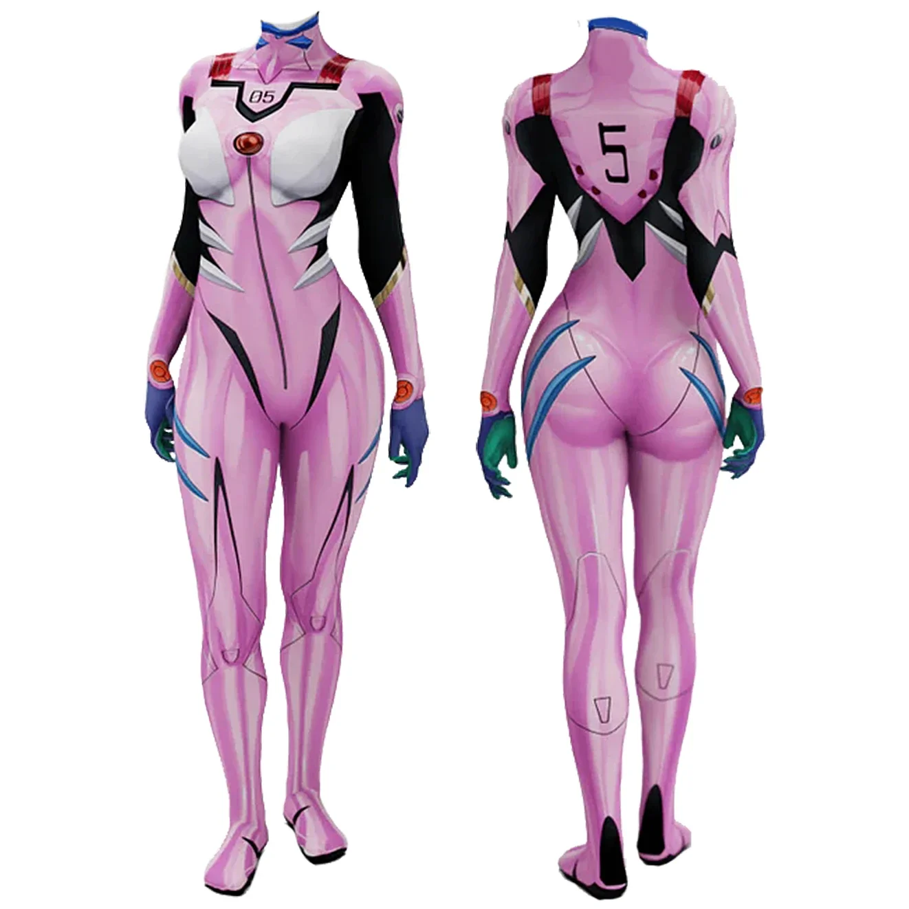 Anime EVA 05 Makinami Cosplay  – Anime Cosplay Jumpsuit Bewertung und Preis