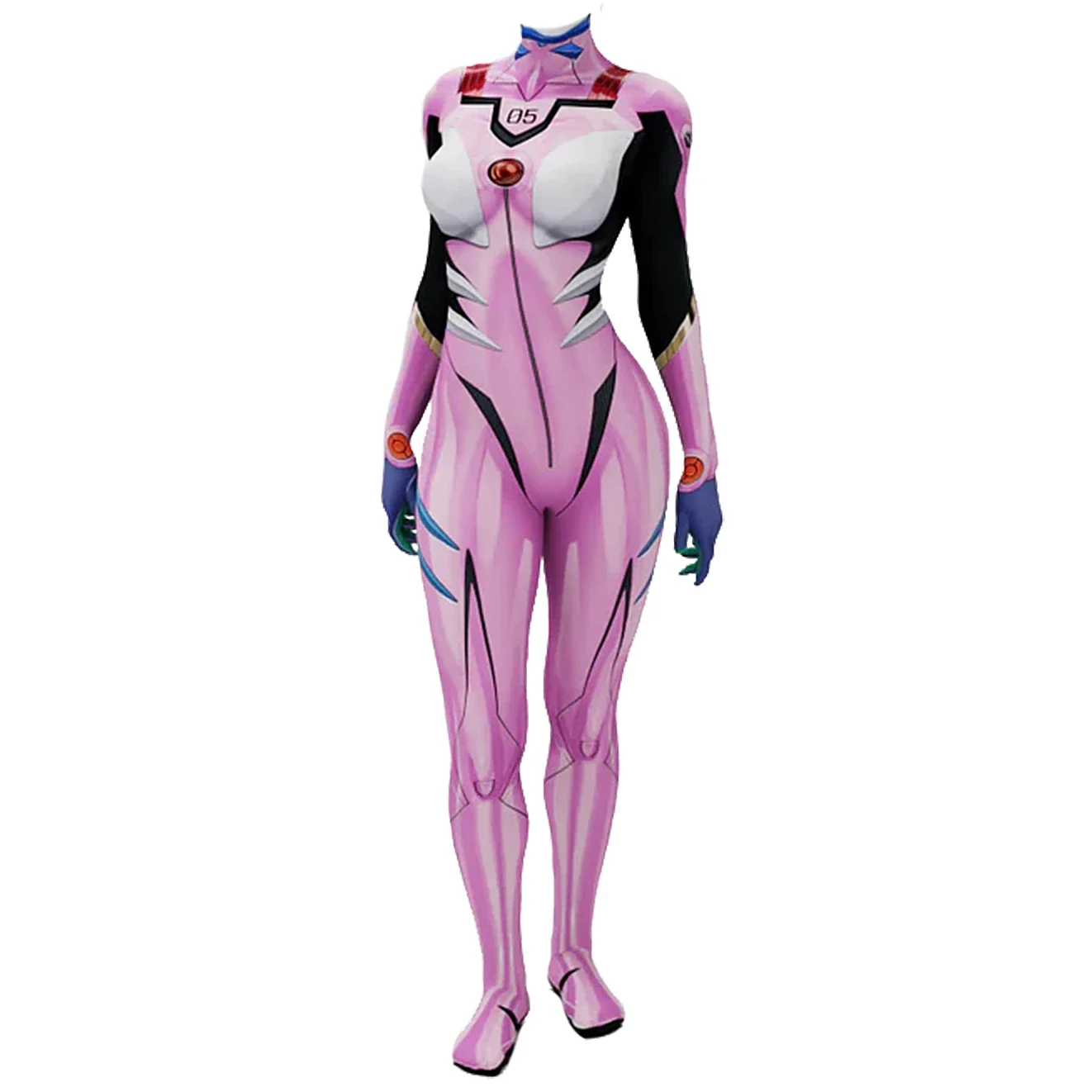 Anime EVA 05 Makinami Cosplay  – Anime Cosplay Jumpsuit Bewertung und Preis