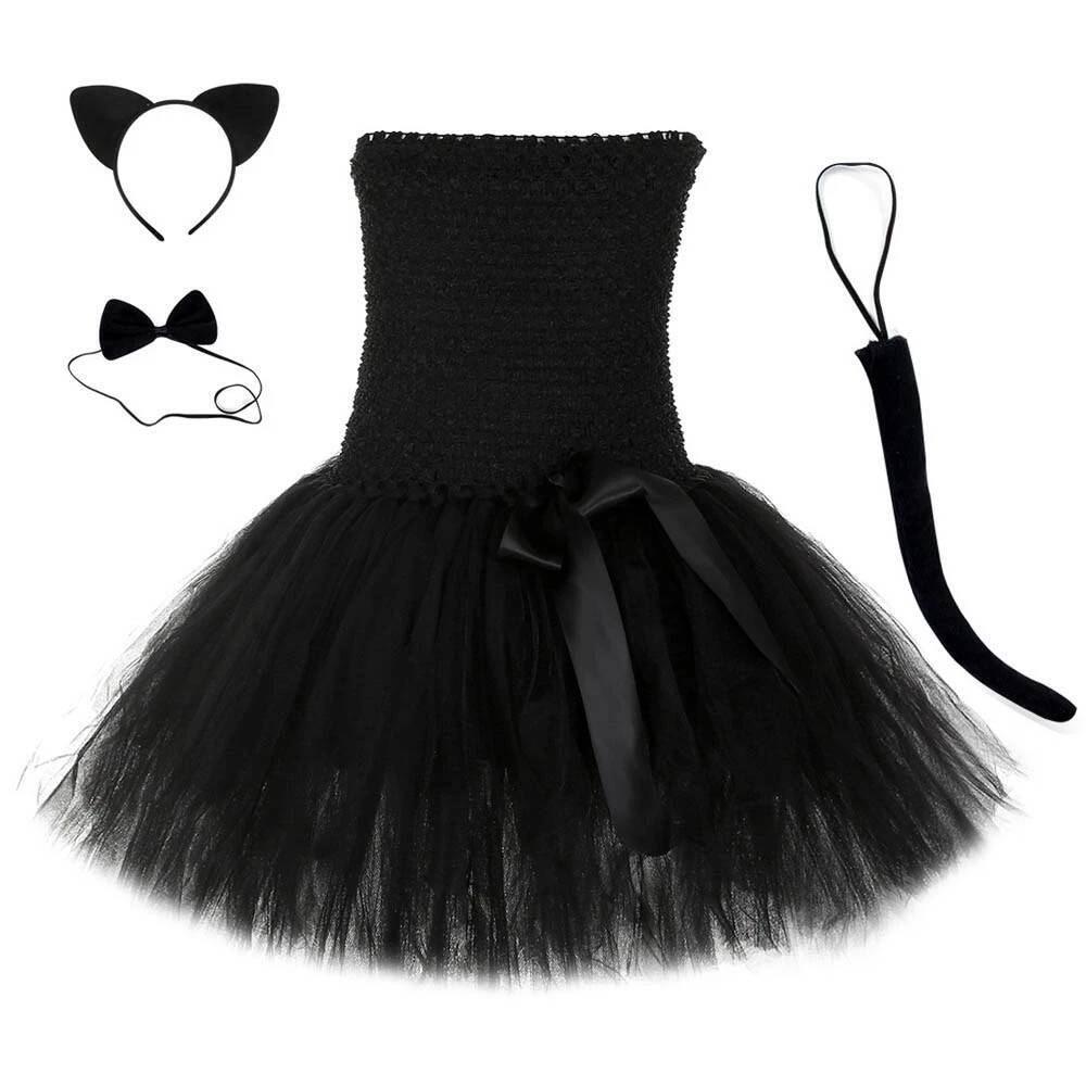 Niedliches Schwarzes Katzen-Tu – Anime Cosplay Toddler Bewertung und Preis